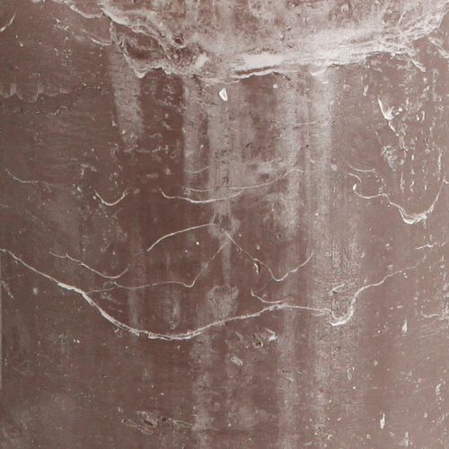 Product Solid-colored brown pillar candles, 85x120mm, set of 2, long-burning, decorative