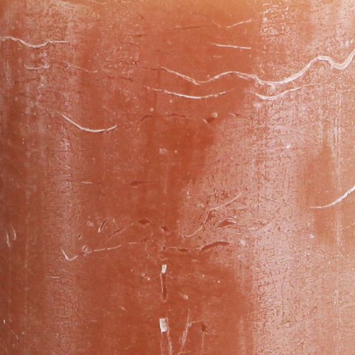 Product Solid-colored caramel pillar candles 70×120mm, set of 4, decorative candles, long burning time, home decor, table decoration