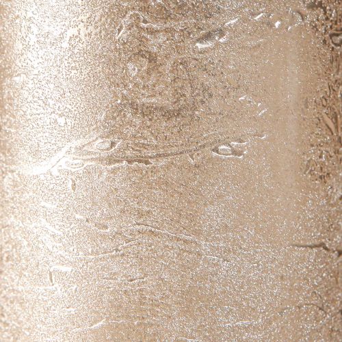 Floristik24 Solid-colored candles platinum 50x100mm 4 pcs