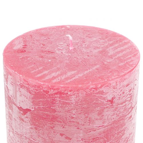 Product Solid Colored Candles Pink 50x100mm 4 Pcs