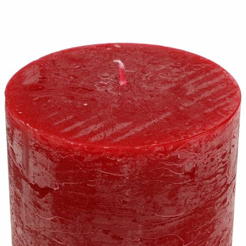 Product Premium Red Pillar Candles 70x100mm 4-Pack - Long Burning Time, High-Quality Advent Candles