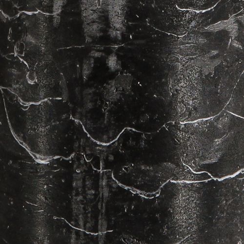 Product Black pillar candles, solid color, 70×120mm, set of 4 - Rustic decorative candles for stylish table decoration & ambience