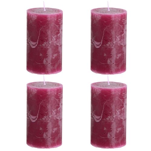 Product Berry pillar candles, 60x100mm, set of 4 – atmospheric decoration