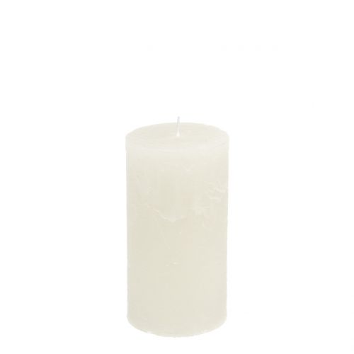 Product Solid-colored candles white 50x100mm 4 pcs