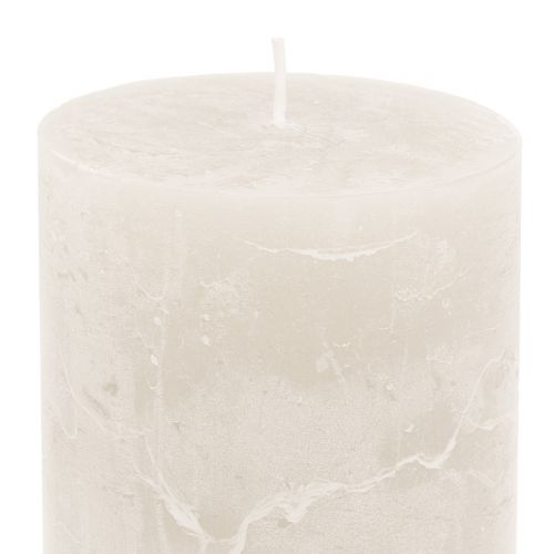 Product Solid-colored candles white 60x80mm 4 pcs