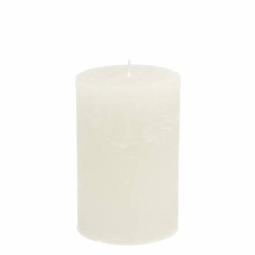 Product Solid colored candles white 70x120mm 4pcs