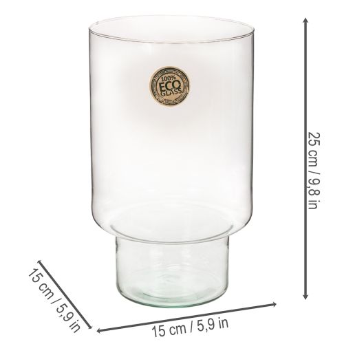 Glass cylinder container Eco Glass 25cm | Floristik24.ie