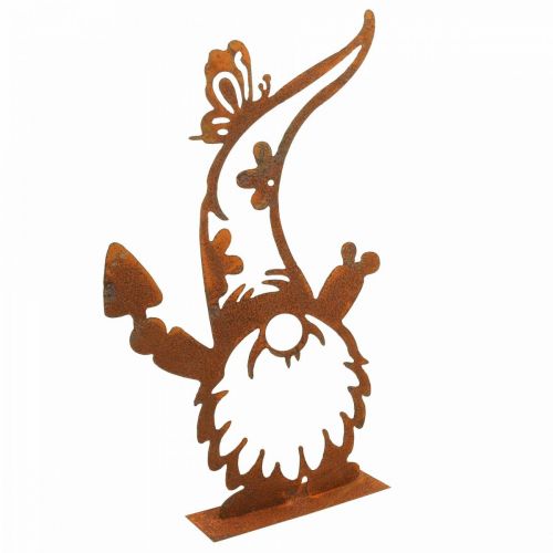 Floristik24 Rust decoration gnome metal decoration stand H40cm