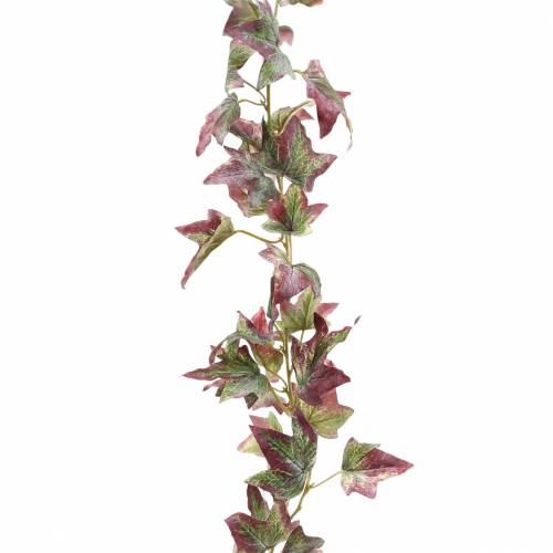 Ivy Garland Green, Burgundy 182.5cm