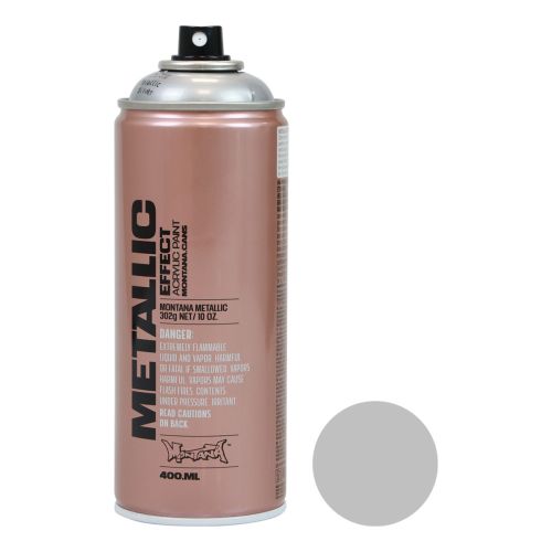 Floristik24 Paint spray silver paint metallic effect silver spray acrylic paint 400ml