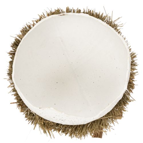 Product Easter nest bowl in egg shape for spring decoration 11cm 4pcs