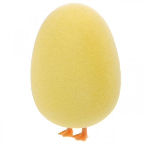 Product Easter egg with legs yellow decoration figure Easter decoration H13cm 4pcs