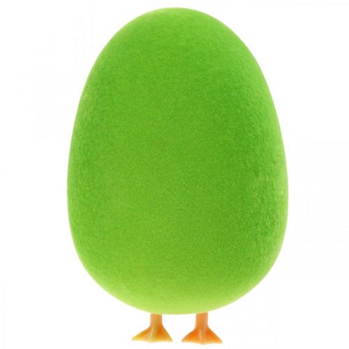 Product Egg Easter decoration with legs Easter egg decoration egg green H13cm 4 pieces