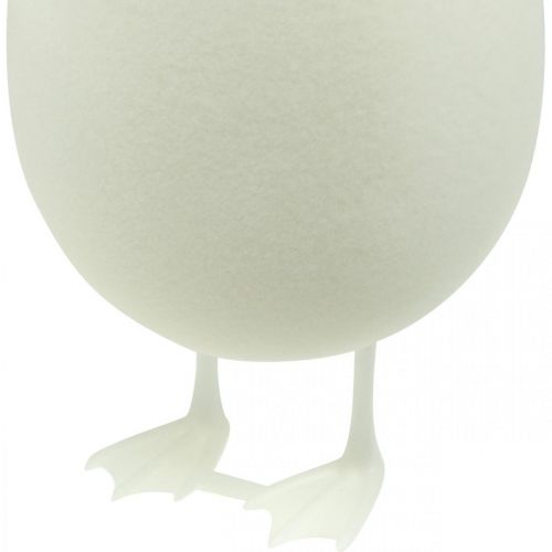 Product Decorative egg with legs Easter egg white Table decoration Easter figure H25cm