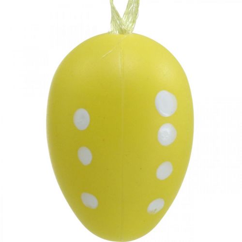 Product Mini Easter egg for hanging dotted yellow, red, orange H4cm 24 pcs