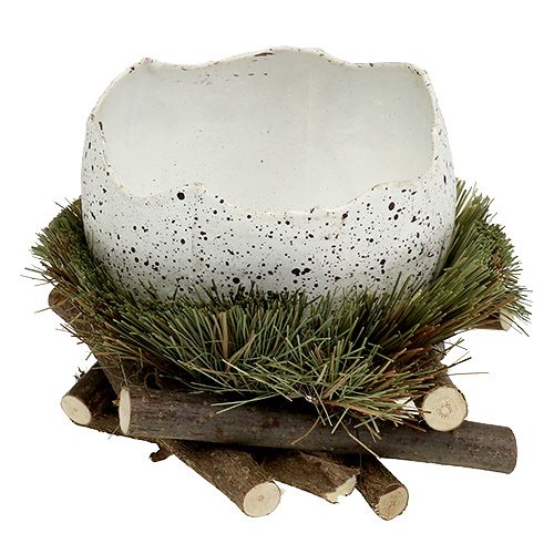 Egg in Nest Ø11cm H12cm 4 pcs