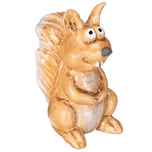 Sitting squirrel figurine for autumn decoration, 10cm buy online | Floristik24.ie