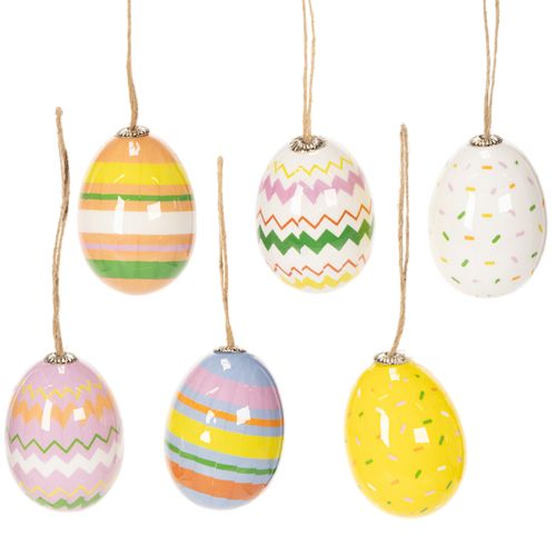 Easter egg ornaments, perfect for decorating Easter trees and branches, 6cm, 12 pieces