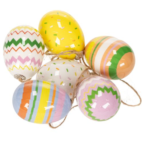 Product Easter egg ornaments, perfect for decorating Easter trees and branches, 6cm, 12 pieces