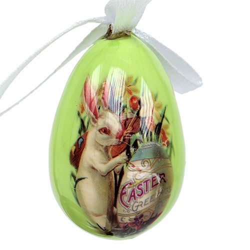 Floristik24 Eggs for hanging green assort. 5-8cm 8pcs