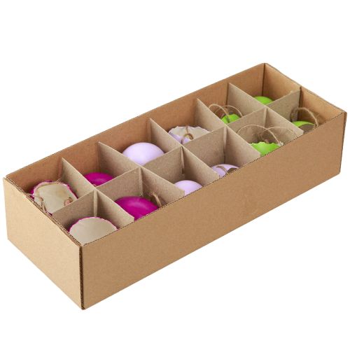 Product Eggshell Decoration Easter Eggs for Hanging Colored Ø3.5cm 12 Pcs