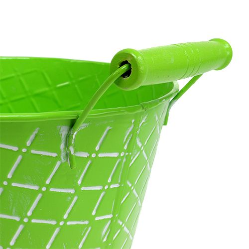Floristik24 Bucket Green Ø21cm H16cm