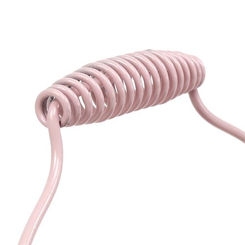 Floristik24 Bucket with grooved pattern pastel pink Ø14.5cm H14.5cm