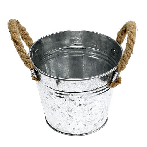 Product Bucket with rope handles Ø14cm H12cm