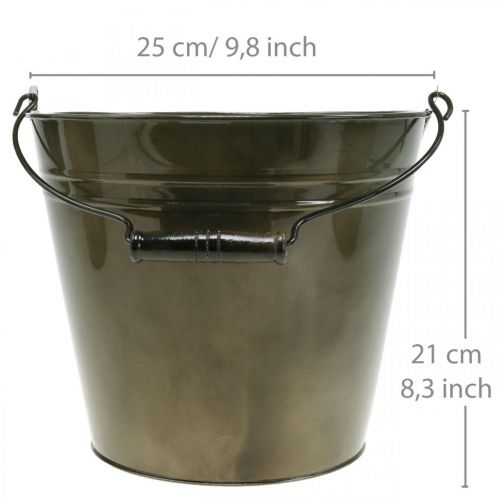 Product Metal bucket, plant pot, metal container Ø25cm H21cm