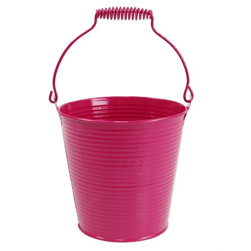 Floristik24 Bucket pink Ø21.5cm H19cm