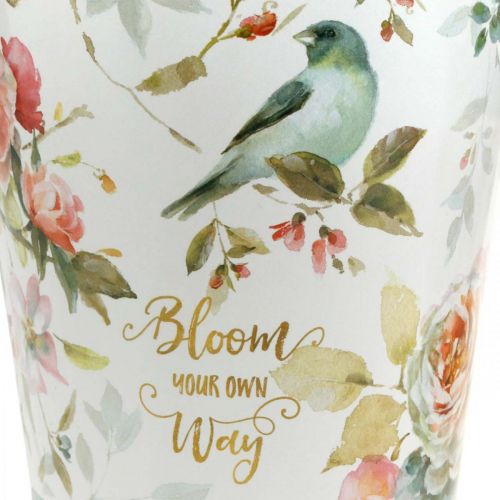 Floristik24 Metal bucket vintage look, spring decoration, plant bucket, metal decoration H15 / 11 / 9.5cm set of 3