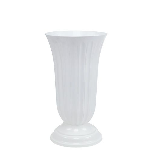 Lilia vase white Ø16cm 1pc