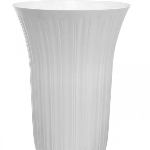 Product Lilia White Plastic Vase Ø28cm H48cm