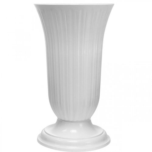 Product Lilia White Plastic Vase Ø28cm H48cm