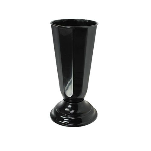 Floristik24 Vase &quot;Szwed&quot; black Ø13cm, 1pc