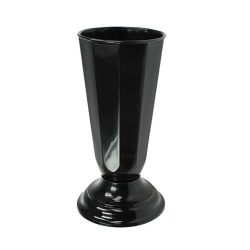 Floristik24 Vase &quot;Szwed&quot; Black Ø16cm 1 pc