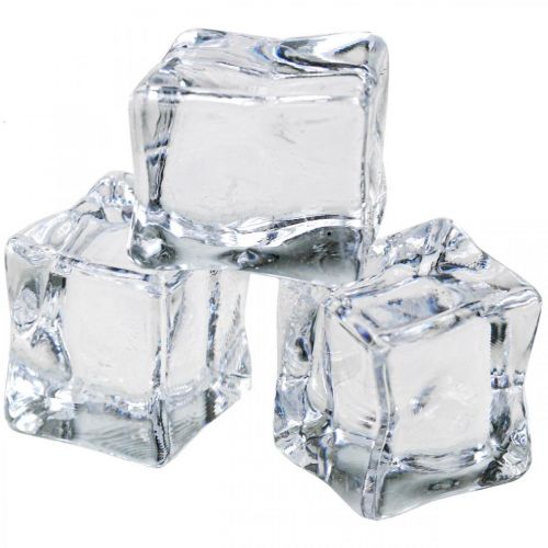 Floristik24 Artificial ice cubes decorative ice transparent 2.5×3×2.5cm 12pcs