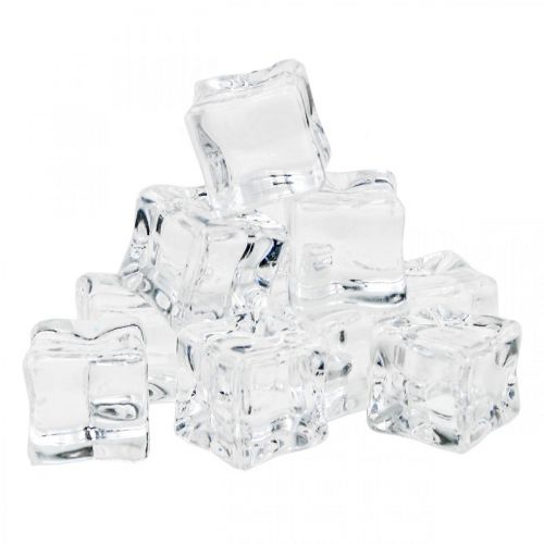 Artificial ice cubes decoration ice transparent 2cm 30pcs