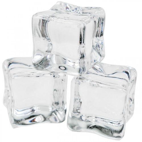 Artificial ice cubes decoration ice transparent 2cm 30pcs