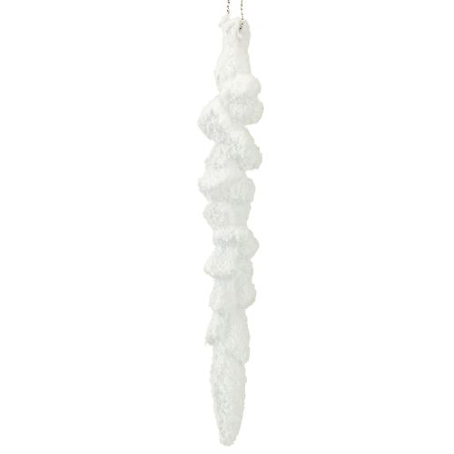 Icicle decoration snow-covered Christmas tree decoration 14cm 4 pieces