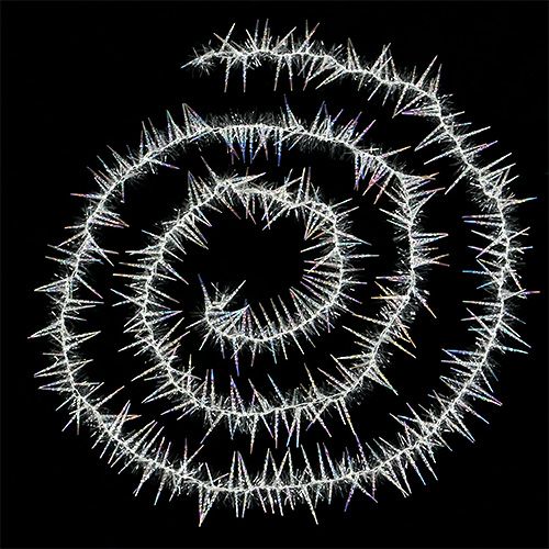 Floristik24 Icicle garland 270cm clear / iridescent