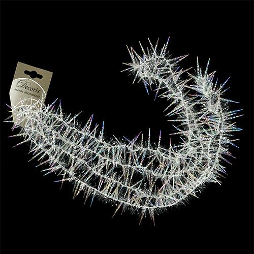 Floristik24 Icicle garland 270cm clear / iridescent
