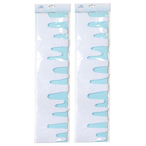 Product Icicle garland snow fleece window decoration 15×180cm 2pcs