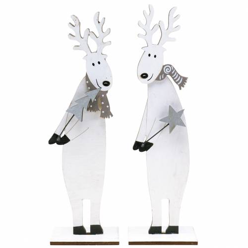 Floristik24 Christmas decoration elk 27.5cm 2pcs