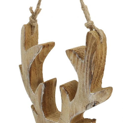 Floristik24 Moose head wood to hang 20x10.5cm 2pcs