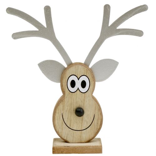 Product Moose head nature to stand 18cm x 16cm 3pcs