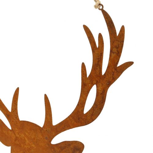 Floristik24 Moose head grate to hang 23.5cm x 22cm