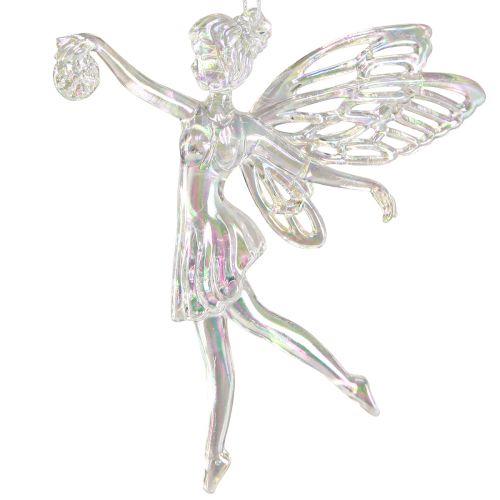 Floristik24 Elf decoration acrylic Christmas elves clear 11cmx12cm 3pcs