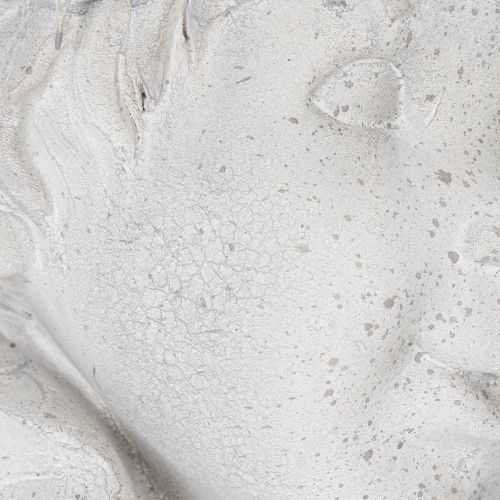 Product Decorative gnome head figurine for stylish garden and living room accents, grey, 30cm