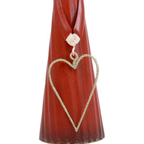 Floristik24 Angel decorative metal table decoration Christmas figure red 10.5×4.5×20cm